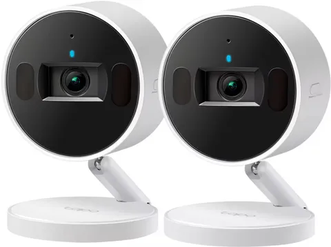 TP-Link - Tapo Indoor 2K Wi-Fi Security Plug-In Camera with Automated Privacy...