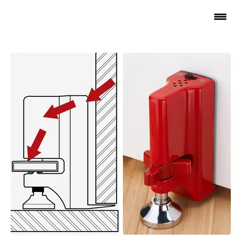 Door Stop Alarm Portable Anti-Theft Security Door Wedge 80dB Alarm