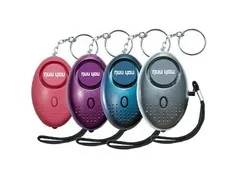 Personal Alarm keychain for WOMEN/KIDS siren 140 DB LOUD & LED light (4 PACK)