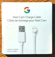 Google Nest Cam Charge Cable - Replacement Cable for Nest Cam 3 ft Snow M:GLDH1