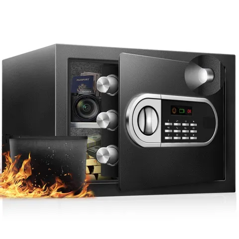 1.3 Cu Ft Home Safe Box, Steel Electronic Lock, with USB-C Emergency Unlock, ...