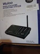 Wuloo Wireless Home Intercom System : 2 Pack - WL-666 - Black
