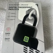 Sharper Image Digital Fingerprint Padlock . New In Box