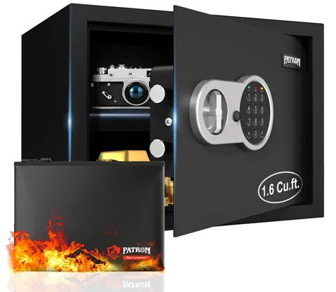 [ 1.6 Cu.ft. ]PATRON Fireproof Safe for Home,Document Safe Box Office,Digital...