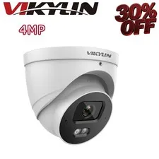 VIKYLIN CCTV Ethernet Full Color Light Wired 4MP Security POE Camera ONVIF NDAA