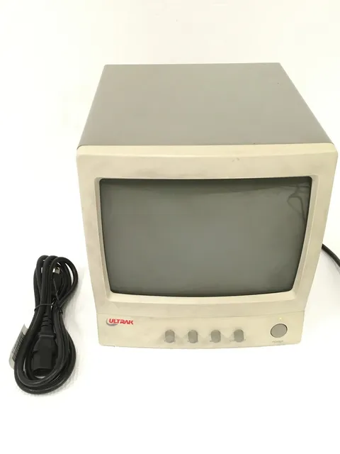 Ultrak KM1200MN 12" CRT Monitor Vintage CCTV Security Retro Gaming FREE SHIPPING