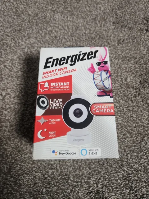 Energizer Connect Smart Wi-Fi 720p Indoor Security Camera Night Vision