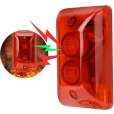 12V LED Wired Flashing Light Alarm Strobe Siren Security System Automatic Voice