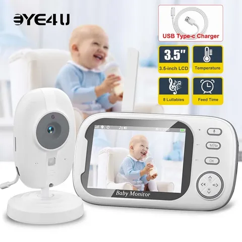 New 3.5 Inch Video Baby Monitor Night Vision Security Camera 2.4G Two Way