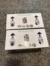 Wifi Panorama Camera Lightbulb Home Security Bundle Of 2