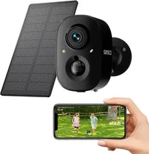 Wireless Solar Security Wireless Camera, 4MP Wifi Camera Outdoor with Color Nigh
