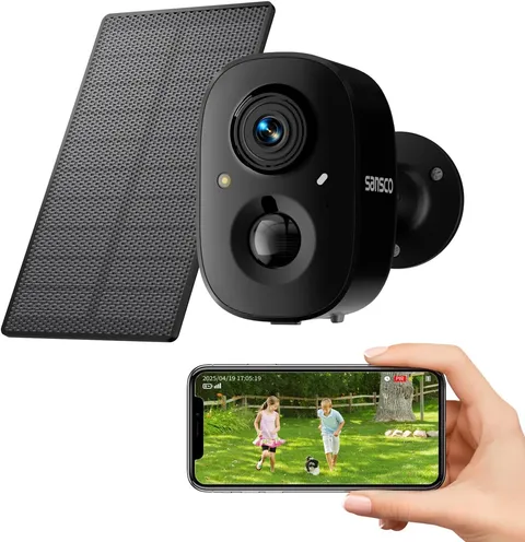 Wireless Solar Security Wireless Camera, 4MP Wifi Camera Outdoor with Color Nigh