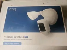 Ring Floodlight Cam Wired Pro 1080p Security Camera White Brand New in Box!
