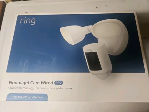 Ring Floodlight Cam Wired Pro 1080p Security Camera White Brand New in Box!