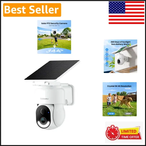 Ultimate Outdoor Solar Security Camera - Smart Motion Alerts & Cloud Storage