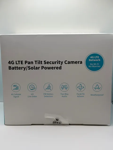 4G LTE Solar Powered Pan Tilt Security Camera 2K Camouflage PTZ Battery New