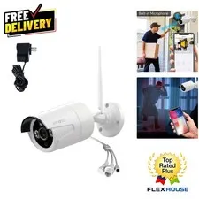 2K 3MP WiFi 6 Security Camera with  Waterproof Rating for Indoor/Outdoor Use