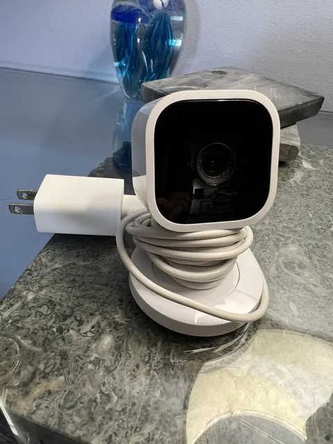 Blink Mini 1080p Wired Wi-Fi Indoor IP Security Camera, White w/ Bracket