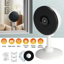 4MP 4K 5G WiFi Camaras De Seguridad Para Casa Interior Con Audio Visión Nocturna
