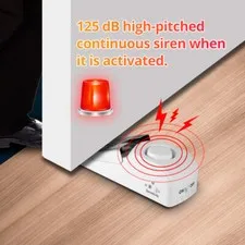 Door Stop Alarm Wireless Door Stopper w/ 120DB Security Alarm Home Travel Home