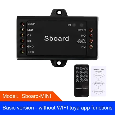 Sboard Mini Size Single Door 5G Wifi Tuya App Remote Control Access Control Pane