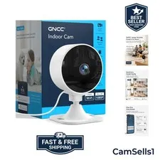 2.4GHz Indoor Security Camera for Home, 1080P Baby & Pet Cam, 1-Pack | Baby &...