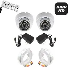 Evertech HD Dome Security Camera 50ft Video Power BNC Cable and 12V Power Supply