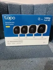 TP-Link Tapo Indoor Home Security Camera C100 1080P Night Vision 4 Pack NEW