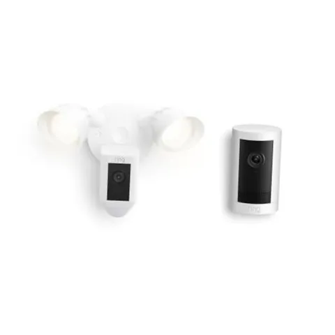 Floodlight Cam Plus, Wired with  Outdoor Cam Plus, Battery