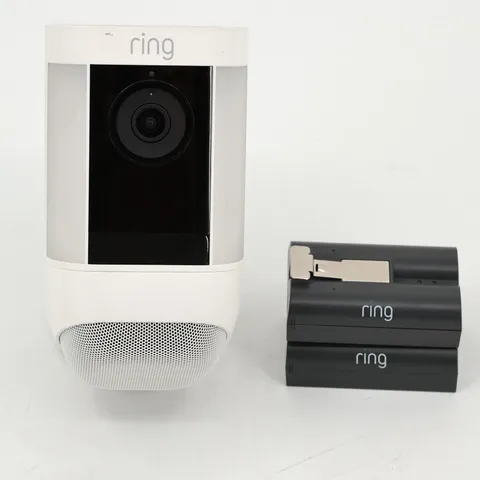 Ring Outdoor Stick Up Security Camera Device with 2x Rechargeable Battery Packs