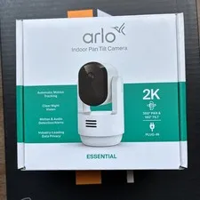 Arlo Indoor Pan Tilt Essential 2K Wi-Fi Surveillance Camera Motion Tracking