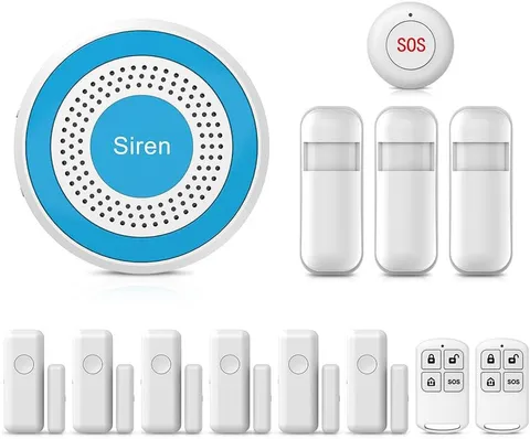 Home Security Systems with Door/Window Sensors and Motion Detectors,Wireless Bur