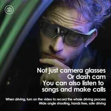 4K Smart Bluetooth Glasses Sport DV  Audio Video  with High Quality Speaker