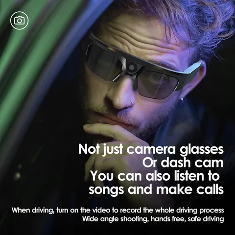 4K Smart Bluetooth Glasses Sport DV  Audio Video  with High Quality Speaker