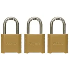 Master Lock 3-Pack 2-in W Zinc Combination Padlock Shackle Width (Inches)	1