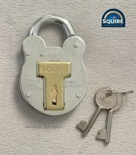Squire 440KA PEF7 - Old English Steel Case Padlock 51mm - 4 Levers - Keyed Alike