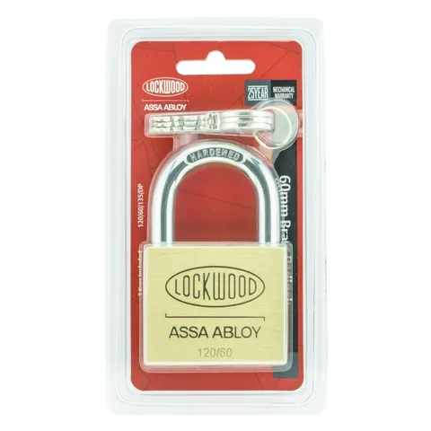 Lockwood 60mm Brass General Purpose Padlock