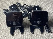 (2) iControl Networks Wireless iCamera-1000 Home Security Camera & Adapters