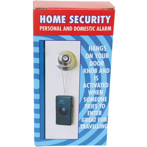 DOOR KNOB ALARM PERSONAL ALARM HOME SECURITY SAFETY BURGLAR ALARM 2 n 1 