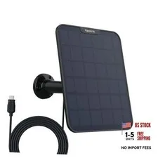 Reolink 6W Solar Panel for All Wireless Battery Camera Outdoor | Black