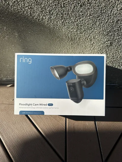 Ring Floodlight Cam Wired Pro - 1080p HDR - Black -Brand New in Box!