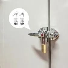 2 Sets Keyed Hasp Locks Stainless Steel Hasp Lock with Keys for Home