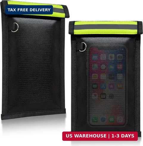 2pcs Military Grade Faraday Bag for Phones RFID Signal Blocking Pouch