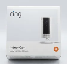 NEW! Ring Indoor Cam 2nd Gen (B0B6GLQJMV) Wi-Fi 1080p FHD Indoor Camera - White