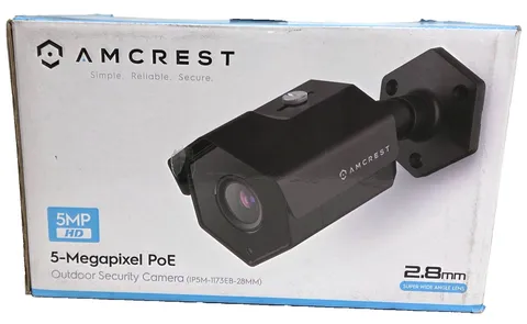 AMCREST 5MP HD 5-MEGAPIXEL POE IP5M-1173EB-28MM OUTDOOR CAMERA NEW!