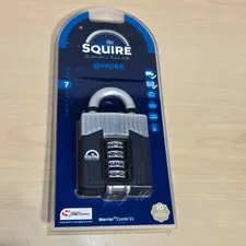Squire Warrior Combi 55 Combination Padlock – Heavy Duty Armoured Steel Body