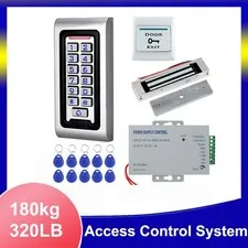 IP68 Waterproof Door Access Control System Kit RFID Keypad + Power Supply +180KG