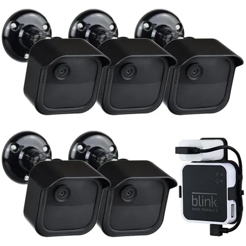 Effortless 360° Adjustable Blink Camera Mount Bracket - 5 Pack for Outdoor Use