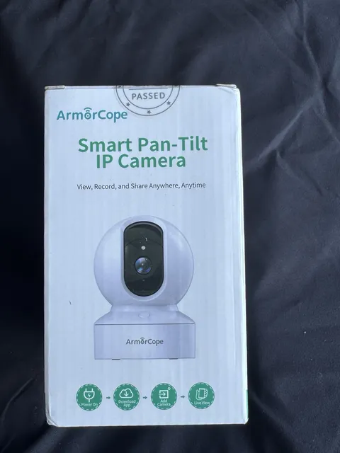Armorcope indoor smart pan-tilt IP camera Live View, Motion Detection, Open Box