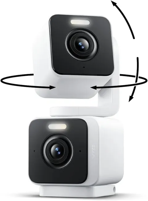 Duo Cam Pan Indoor/Outdoor IP65 2K 360° Pan/Tilt Smart Home Security Camera with
